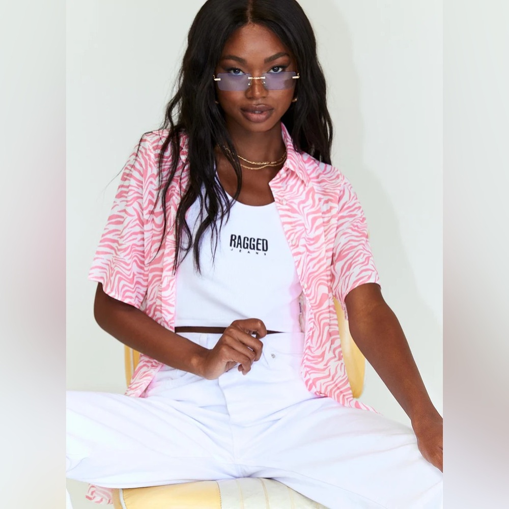 Princess Polly Ziggy Shirt Pink